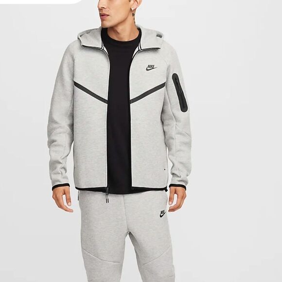 Nike Tech Men's Full-Zip Windrunner Hoodie Grey XL‎ NWT in packaging - Picture 5 of 7